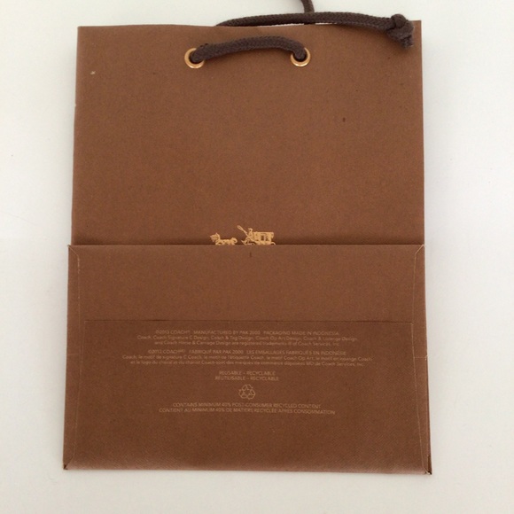 COACH MEDIUM GIFT PAPER SHOPPING BAG - Picture 4 of 7